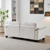 KWPZQEB Sectional Sofa, Modern Chenille Couch Sofa w/ Double-Layer Seat Cushion&Armrest, 2/3/4-Seater Sofa w/ Deep Seat for Living Room - 3 of 4