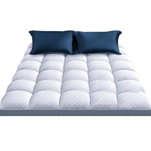 Itopfox Premium Memory Foam Mattress Topper Queen for Ultra Comfort, Plush Pillow Top with Breathable Air Mesh Sides, Soft Mattress Pad Cover - 1 of 4