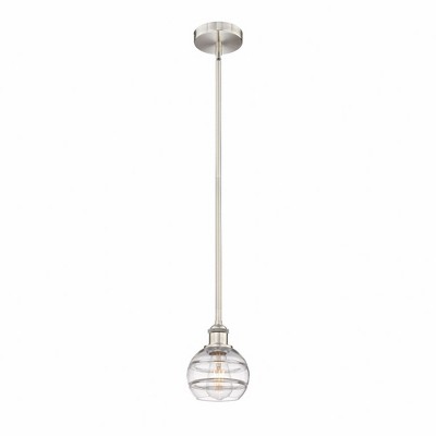 Rochester - 1 Light Stem Hung Mini Pendant In Industrial Style-7.38 Inches Tall and 5.88 Inches Wide