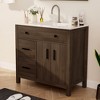 Hyleory KD Freestanding Bathroom Vanity with Resin Single Sink, 24" and 36" available - 4 of 4
