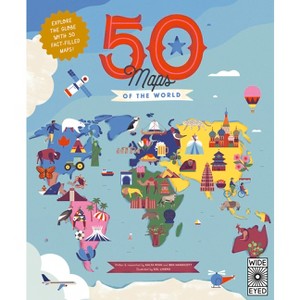 50 Maps of the World - (Americana) by  Ben Handicott & Kalya Ryan (Paperback) - 1 of 1
