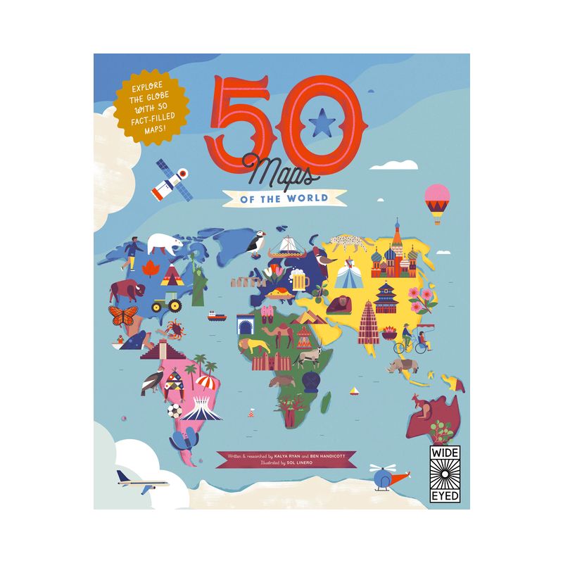 50 Maps of the World - (Americana) by  Ben Handicott & Kalya Ryan (Paperback), 1 of 2