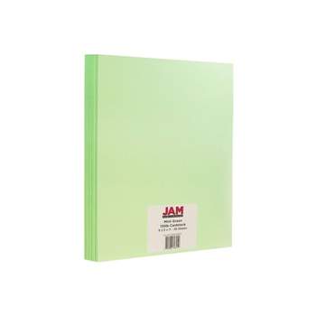 JAM Paper Extra Heavyweight 130 lb. Cardstock Paper 8.5" x 11" Mint Green 25 Sheets/Pack (296031635)