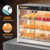 ROVSUN Commercial Food Warmer Display with Adjustable Shelf, 3-Tier Electric Countertop Warmers for Chicken, Bread, Pizza Warmer 800W 86℉-185℉ - 4 of 4