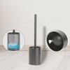 REGALWOVEN Stainless Steel Wall Mounted Bathroom Essentials Small Scrubber 360 Degree Toilet Brush with Holder - 3 of 4