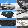 DOMETOUR Over Sink Dish Rack 2 Tier Stainless Steel Space Saving Drainer with Cup Holder Black - 4 of 4
