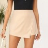 Women's Faux Leather High Waist Wrap Shorts - Cupshe - 3 of 4