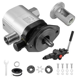 VEVOR Hydraulic Wood Log Splitter Pump Kit, 22GPM, 2 Stage 4000PSI Aluminum Hydraulic Gear Pump, with Valve Coupling Installation Base, Silver - 1 of 4