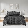 Madelyn Metallic Print Faux Fur Comforter Set - Intelligent Design - 2 of 4