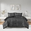 Madelyn Metallic Print Faux Fur Comforter Set - Intelligent Design - image 2 of 4