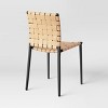 Wellfleet Woven Leather Metal Base Dining Chair - Threshold™ - image 4 of 4