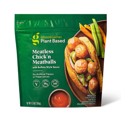 Frozen Plant Based Meatless Chick'n Meatballs with Buffalo-Style Sauce - 10.5oz - Good & Gather™