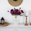Northlight Real Touch™ Mulberry Purple Dahlia Artificial Floral Sprays, Set of 6 - 23" - 2 of 4