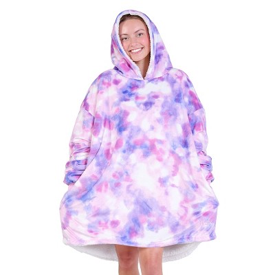 The Bare Homey - Adult Wearable Blanket - Fleece Side Pockets
