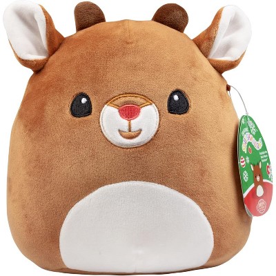 Squishmallows Original 8-Inch Rudolph The Red Nosed Reindeer - Official Jazwares Plush - Collectible Stuffed Animal Toy - Gift for Kids, Girls & Boys