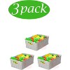 YBM Home Plastic Rattan Storage Box Basket Organizer for Bathroom, Pack of 3 - 3 of 4