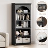 GustoWave 68.7" Tall Bookshelf wooden Arch Bookshelf, Farmhouse Arched Bookcase, , 5 Tier Bookshelves,for Living Room Office Library - 4 of 4