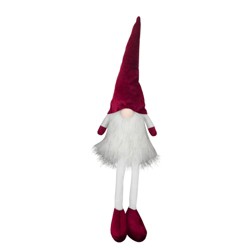 Northlight 8.5&quot; Red And Gray Sitting Gnome Christmas Decoration With Jingle Bell : Target