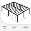 Yaheetech Metal Platform Bed Frame with Heavy Duty Steel Slat Support and Underbed Storage Space - 3 of 4
