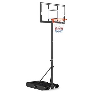 Costway 3.3-10 FT Portable Basketball Hoop Outdoor with Shatterproof Backboard & Wheels - 1 of 4