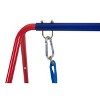 Okak Interesting 2-IN-1 Toddler Swing with Metal Frame, Kids Swing with Safety Design, Patio Swing for Indoor or Outdoor Use, Blue+Red - 4 of 4