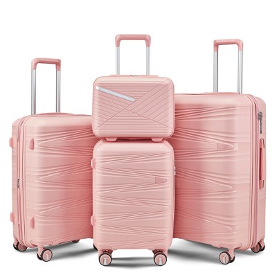 YONWAY 4 Piece Luggage Set, Expandable Carry On Luggage Set Hardshell, with TSA Lock & Spinner Wheels
