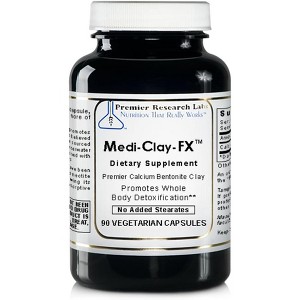 Medi-Clay-FX Intestinal Detox & Binding Support – Calcium Bentonite Clay Supplement – 90 Capsules - 1 of 3