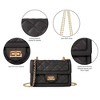 Small Quilted Crossbody Bag, Trendy Designer Shoulder Bag, Phone Wallet Purse - 3 of 4