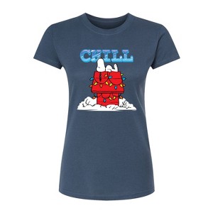 Women's - Peanuts - Snoopy Chill Fitted Graphic T-Shirt - 1 of 3