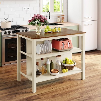 Rustic Storage Kitchen and Dining Cabinets,Buffet Sideboard Cabinet Credenza Cabinet with Sturdy Wooden Legs,Living Room,Kitchen-Tanpinhause