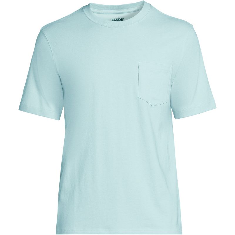 Lands' End Men's Super-T Short Sleeve T-Shirt with Pocket, 2 of 3