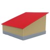 1/64 The Double Bay 40ft x 40ft Cattle Shed, Tan & Red, 3D Printed RW-056 - 3 of 4
