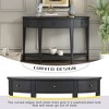 YOOCOZZ Modern Curved Console Table & Side Table & Entryway Table with Three Drawers and One Open Shelf - 4 of 4