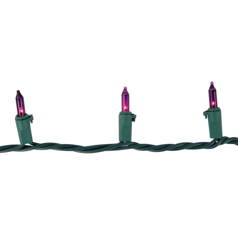 Northlight 50ct Mini String Lights Purple - 10' Green Wire, 4 of 5