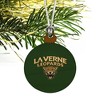 University of La Verne Primary Logo Mini Small Tiny Wood Christmas Tree Holiday Ornament - 3 of 4