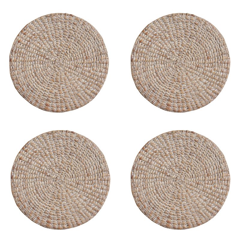 Split P Braided Hyacinth Round Placemat Set of 4, 4 of 6