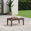 WestinTrends Malibu Low Outdoor HDPE Patio Rectangle Coffee Table - 2 of 4