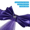 Unique Bargains Mesh Yarn Floating Chair Bands Decoration Stretch Satin Chair Sashes Bows - 3 of 4
