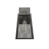 Chloe Lighting Emerson Industrial 1 Light Textured Black Outdoor Wall Sconce 12" Tall - 3 of 4