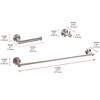 Elegant Lighting Freya 3-Piece Bathroom Hardware Set in Brushed Nickel - 2 of 4