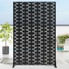 Dovelina Outdoor Freestanding Metal Privacy Screen Decorative Garden Fence - 4 of 4