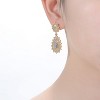 Guili Rhodium and 14K Gold Plated Elegant Cubic Zirconia Drop Earrings, Stylish and Sparkling Jewelry for Everyday or Special Occasions - 3 of 3