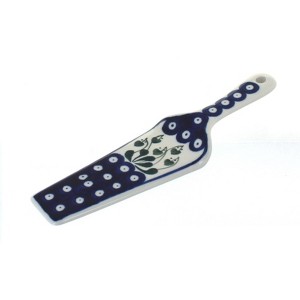 Blue Rose Polish Pottery 438 Caramika Artystyczna Cake Server - 1 of 1