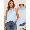 INSPIRE CHIC Women Lace Halter Crochet Sleeveless Vest Summer Tank Tops - 2 of 4