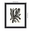 Kate and Laurel Framed Art Dark Floral by Alicia Bock, 23x27, Oliver Black Narrow - 2 of 4