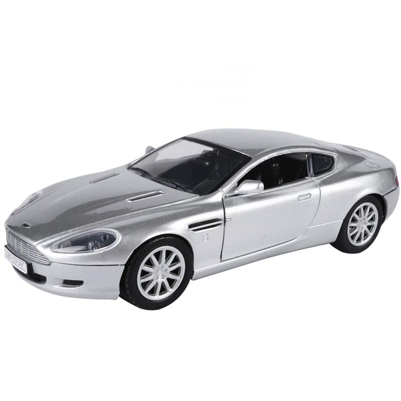 Aston Martin DB9 Coupe Silver Metallic "Timeless Legends" 1/24 Diecast Model Car by Motormax, 2 of 4