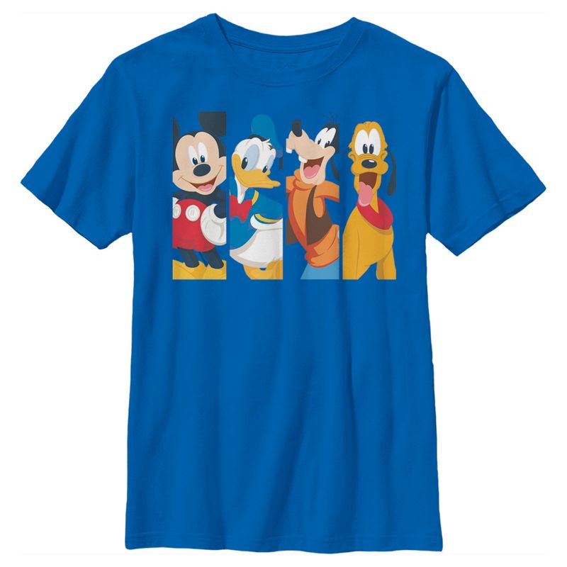Boy's Disney Mickey Mouse Best Friend Panels T-Shirt, 1 of 6