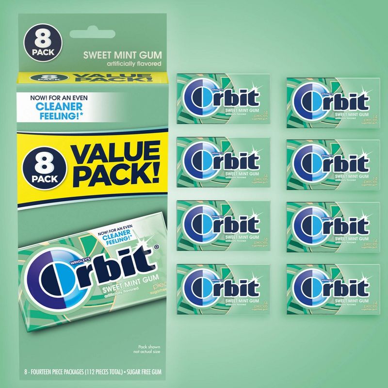 Orbit Sweet Mint Sugarfree Gum Value Pack - 112ct, 3 of 12
