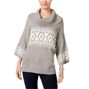 Style & Co. Womens Fair-Isle Cowl Pullover Sweater - 1 of 1