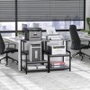 Aheaplus 30.3" Adjustable Printer Stand with Charging Station, Moveable Printer Table with Storage - 2 of 4